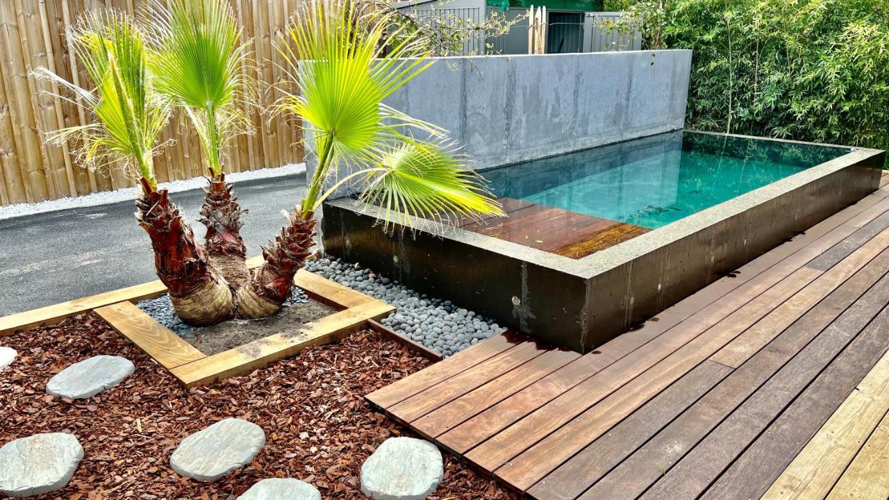 La Villa Canopee - Piscine Chauffee-Fibre-Clim-Jacuzzi Gujan-Mestras Bagian luar foto